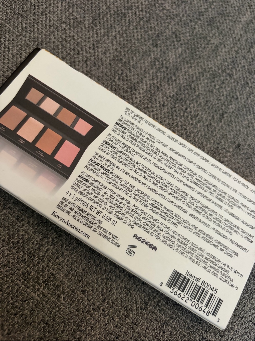 Kevyn Aucoin Contour Palette - 4-in-1 Sculpt, Highlight, Bronze, Blush - Picture 2 of 4